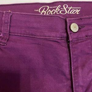 Purple rockstar jeggings